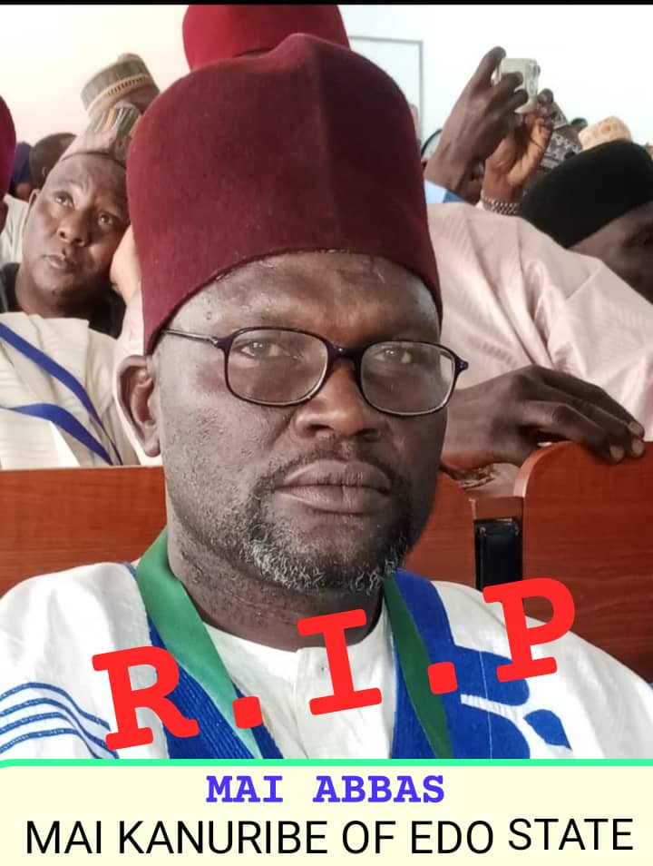 Mai Kanuribe of Lagos Mourns the Passing of Alhaji Abbas, Mai Kanuribe of Edo