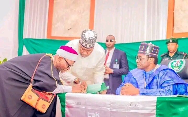 Gov. Buni Swears In New Grand Khadi, Five Special Advisers, 13 Permanent Secretaries