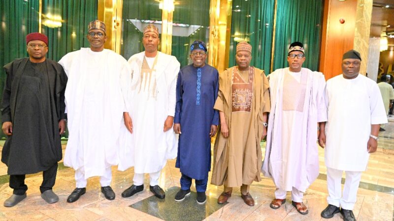 Zulum Leads North East Governors to Tinubu, Seeks Completion of 17 Key Roads, Resumption of Oil Exploration